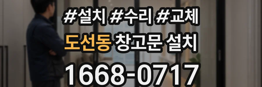 도선동 창고문 설치