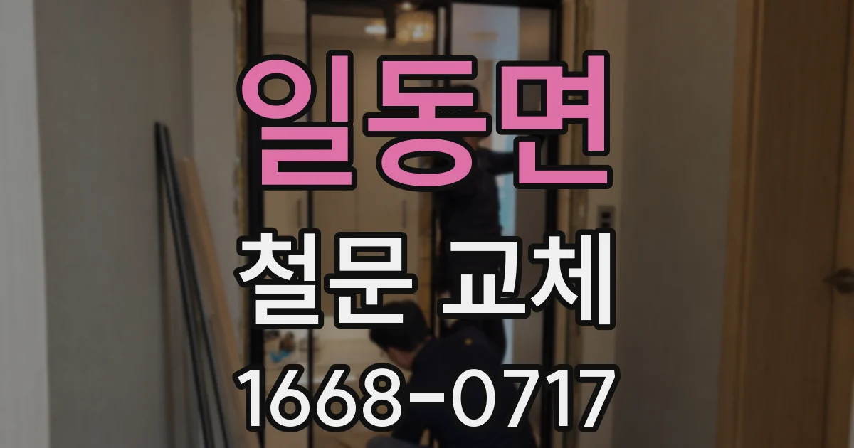 일동면 철문 교체