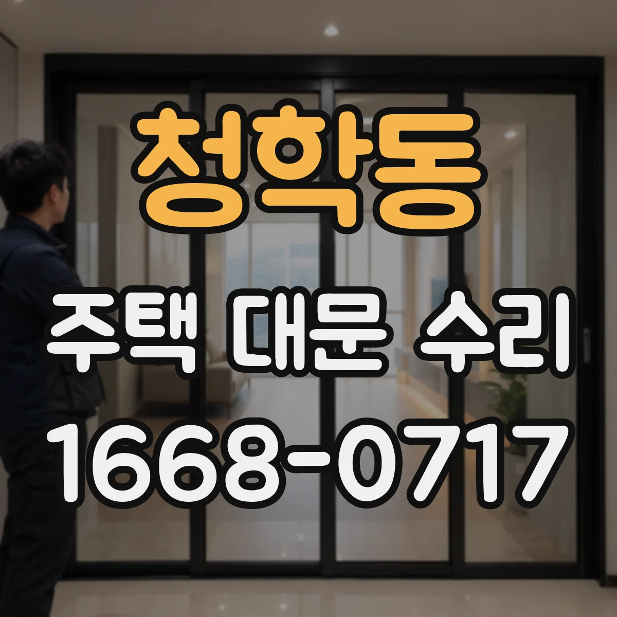 청학동 주택 대문 수리