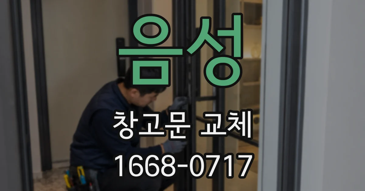 음성 창고문 교체