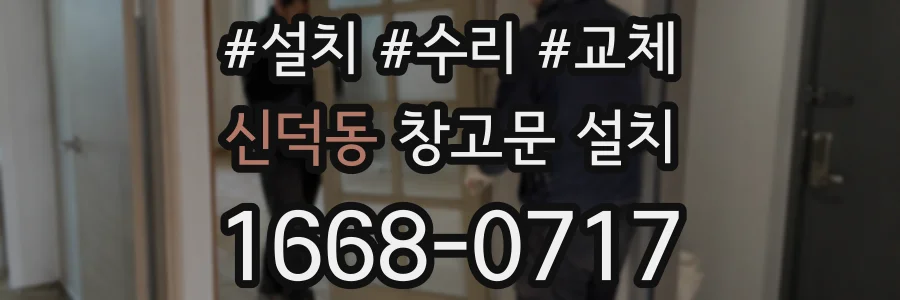 신덕동 창고문 설치