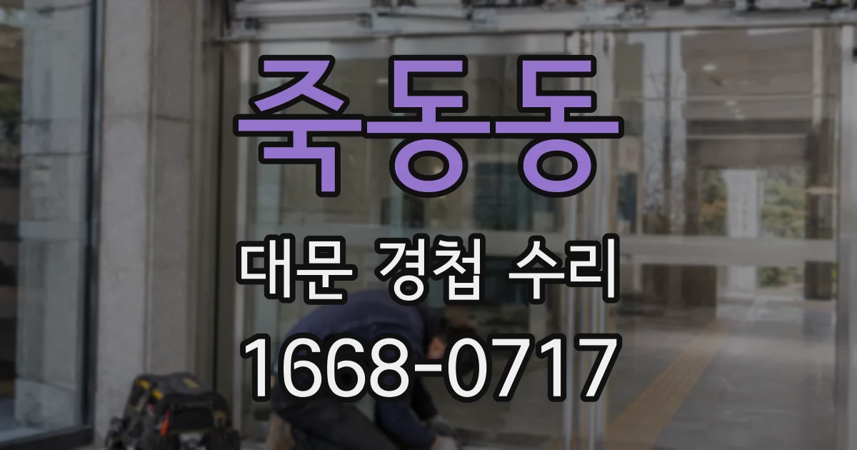 죽동동 대문 경첩 수리