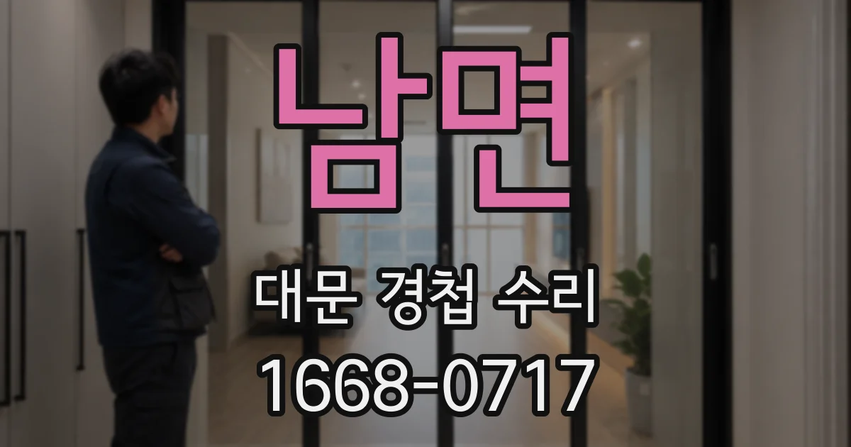 남면 대문 경첩 수리