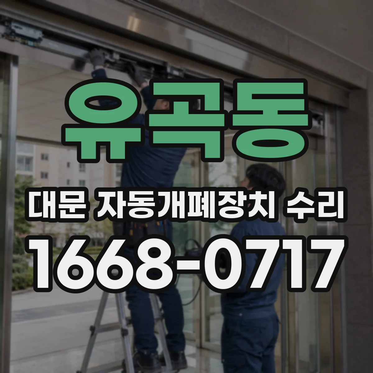 유곡동 대문 자동개폐장치 수리