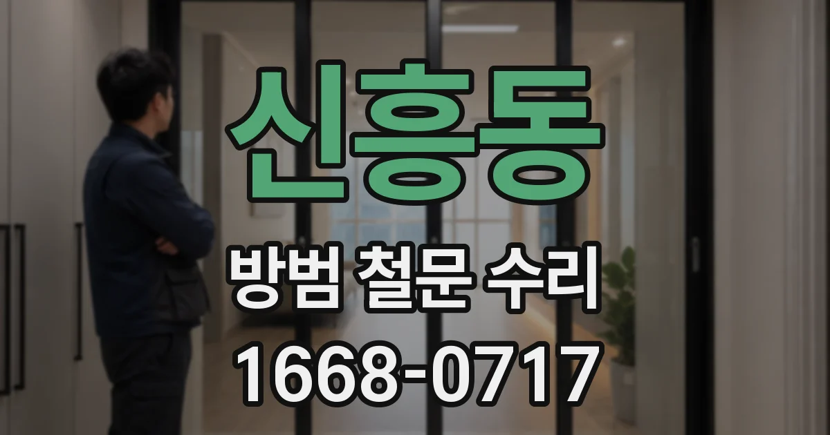 신흥동 방범 철문 수리
