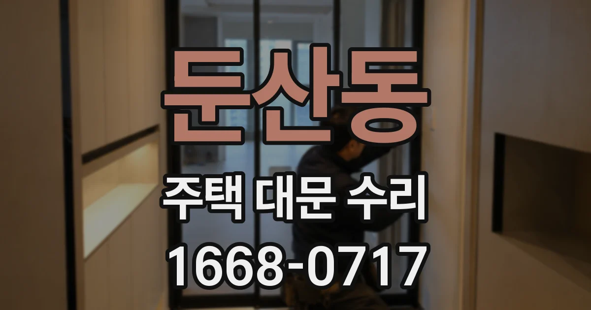 둔산동 주택 대문 수리