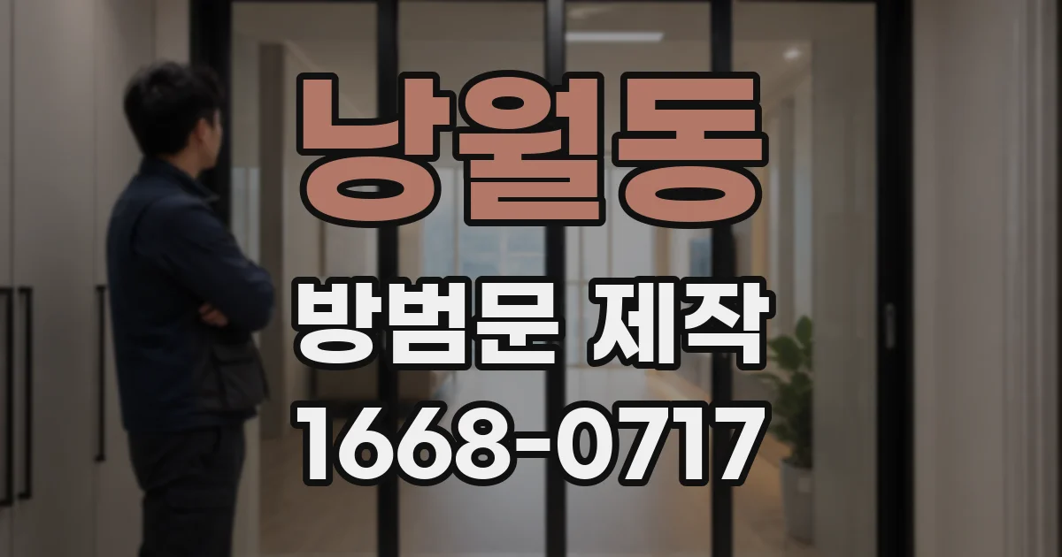 낭월동 방범문 제작