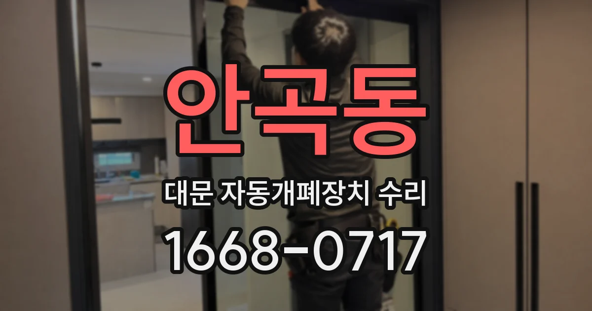 안곡동 대문 자동개폐장치 수리