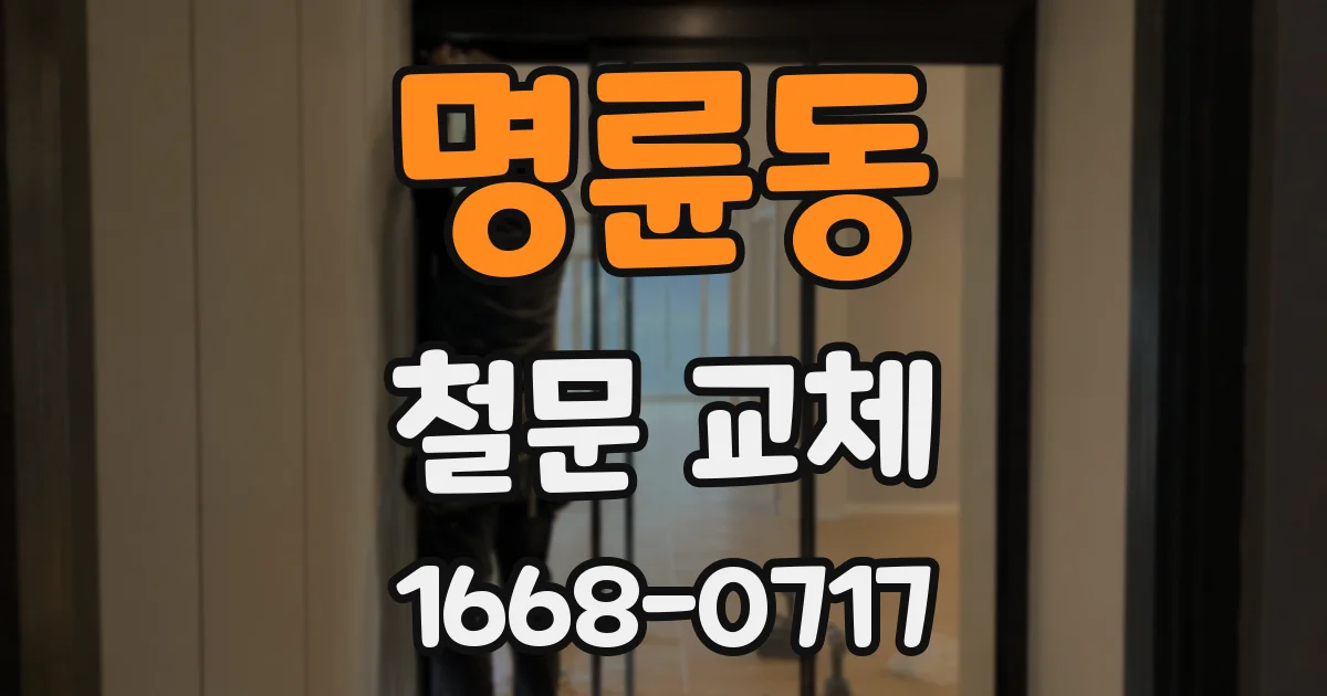 명륜동 철문 교체