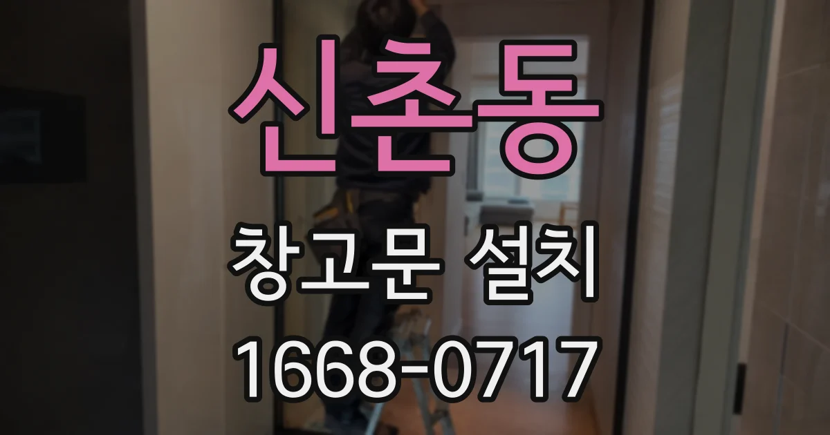 신촌동 창고문 설치