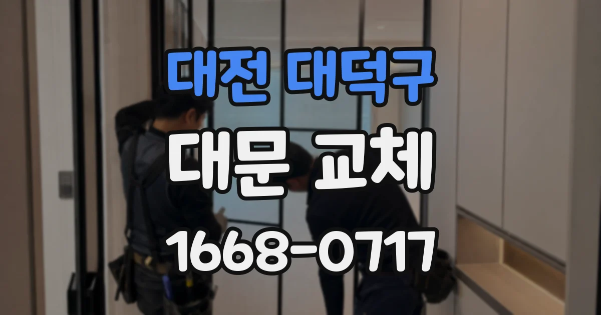 대전 대덕구 대문 교체