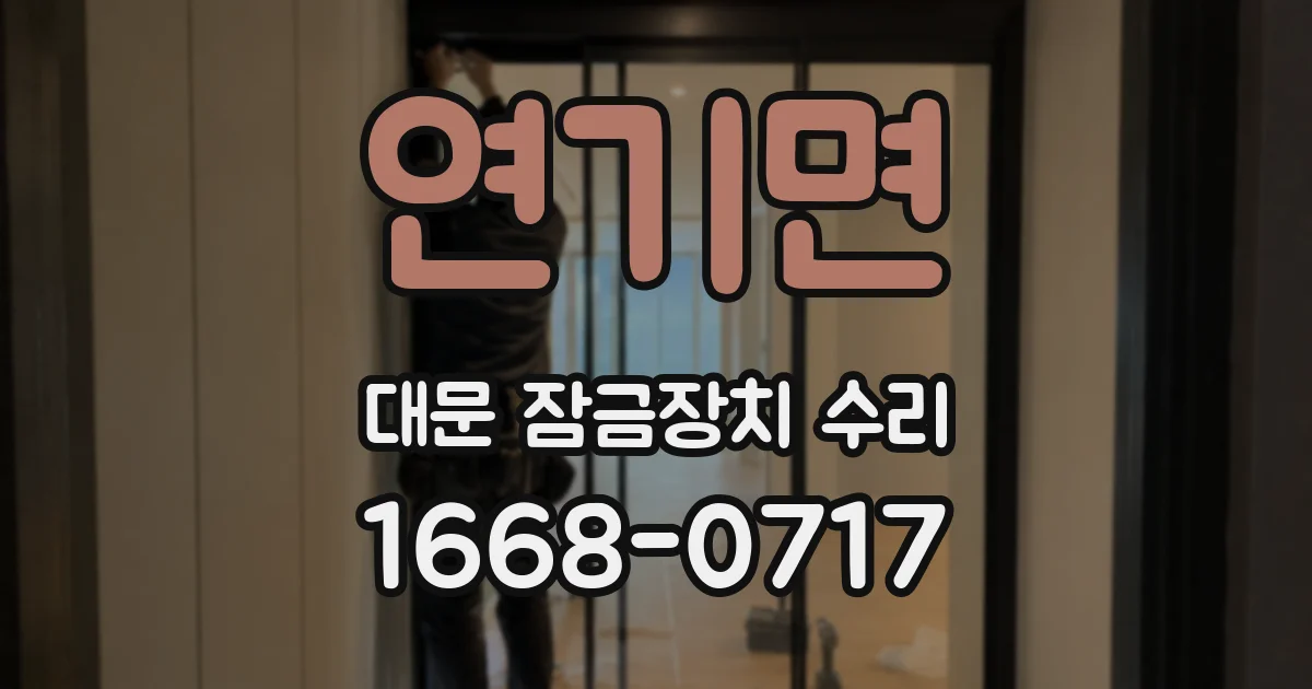 연기면 대문 잠금장치 수리