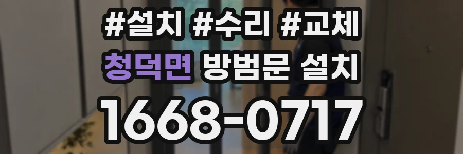 청덕면 방범문 설치