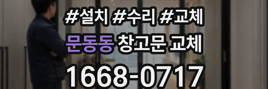 문동동 창고문 교체