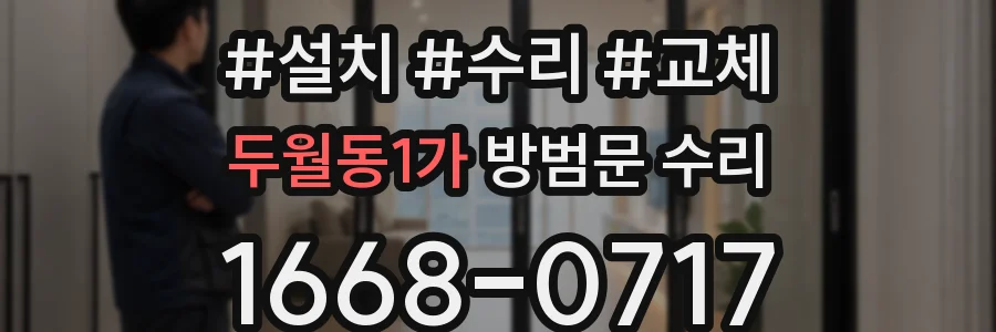 두월동1가 방범문 수리