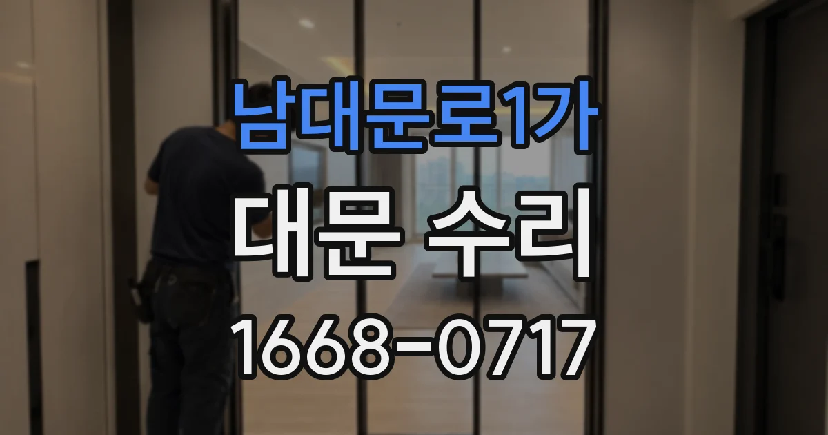 남대문로1가 대문 수리