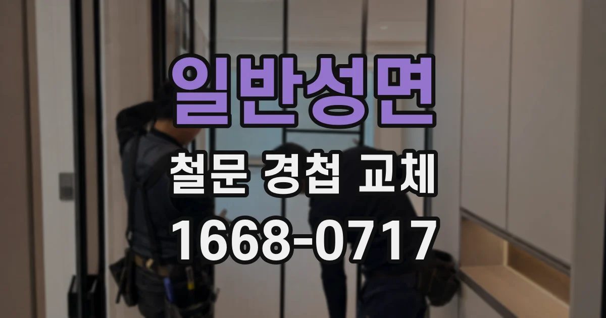 일반성면 철문 경첩 교체