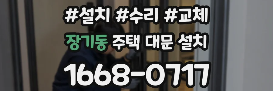 장기동 주택 대문 설치