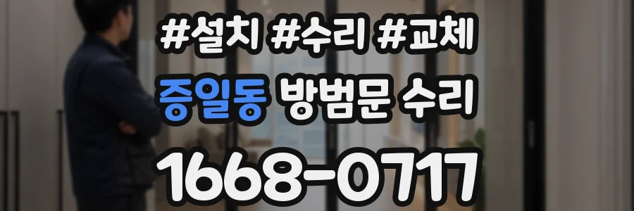 증일동 방범문 수리