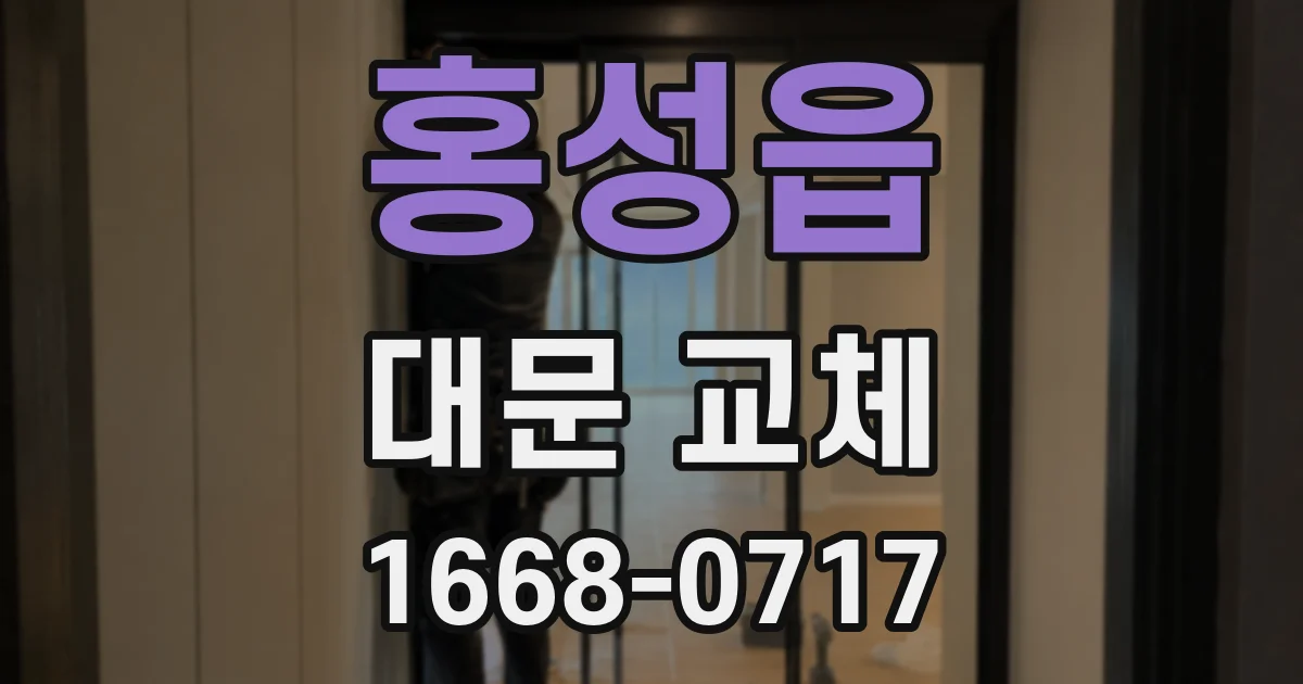홍성읍 대문 교체