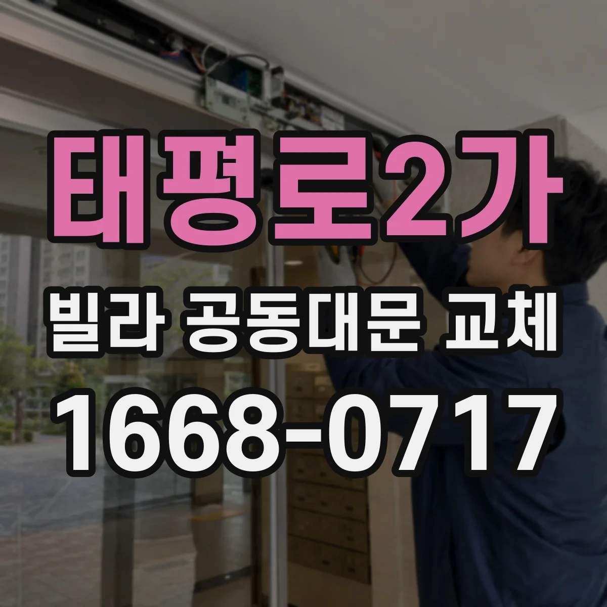 태평로2가 빌라 공동대문 교체
