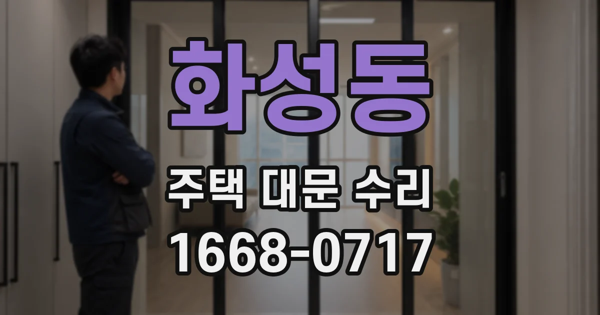 화성동 주택 대문 수리