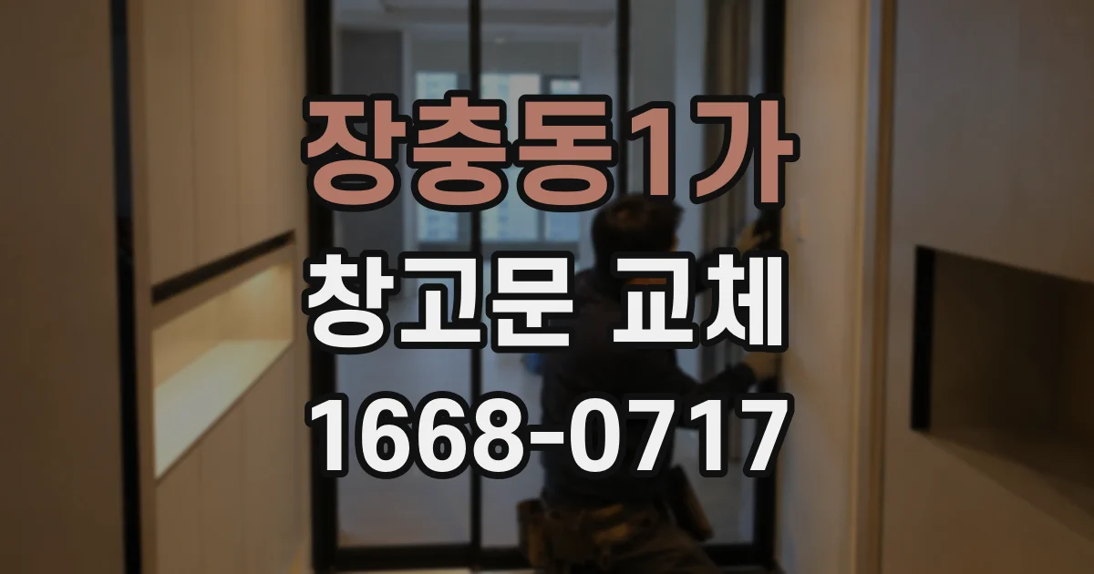 장충동1가 창고문 교체