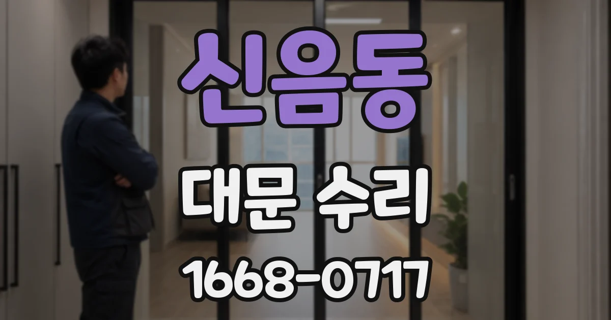 신음동 대문 수리