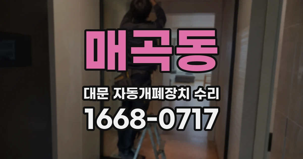 매곡동 대문 자동개폐장치 수리