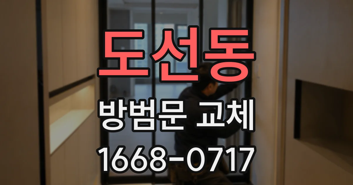 도선동 방범문 교체
