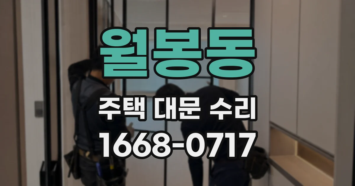 월봉동 주택 대문 수리