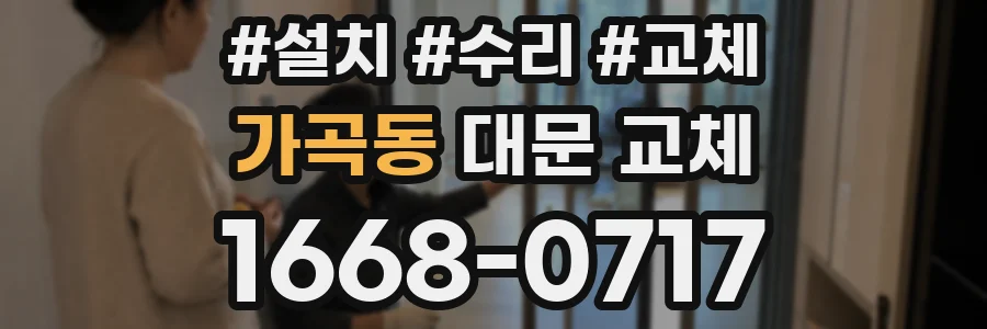 가곡동 대문 교체