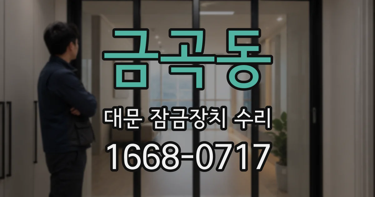 금곡동 대문 잠금장치 수리