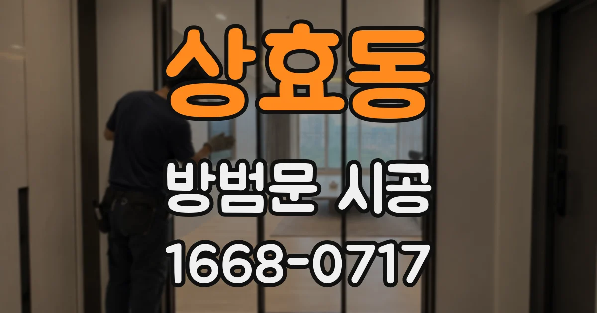 상효동 방범문 시공