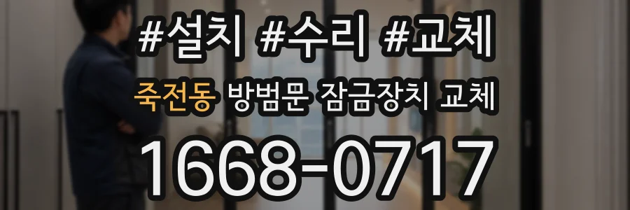 죽전동 방범문 잠금장치 교체