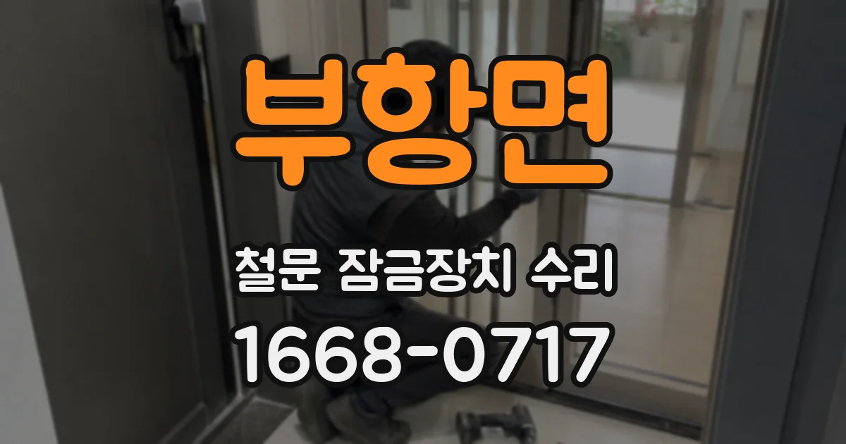 부항면 철문 잠금장치 수리