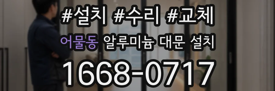 어물동 알루미늄 대문 설치