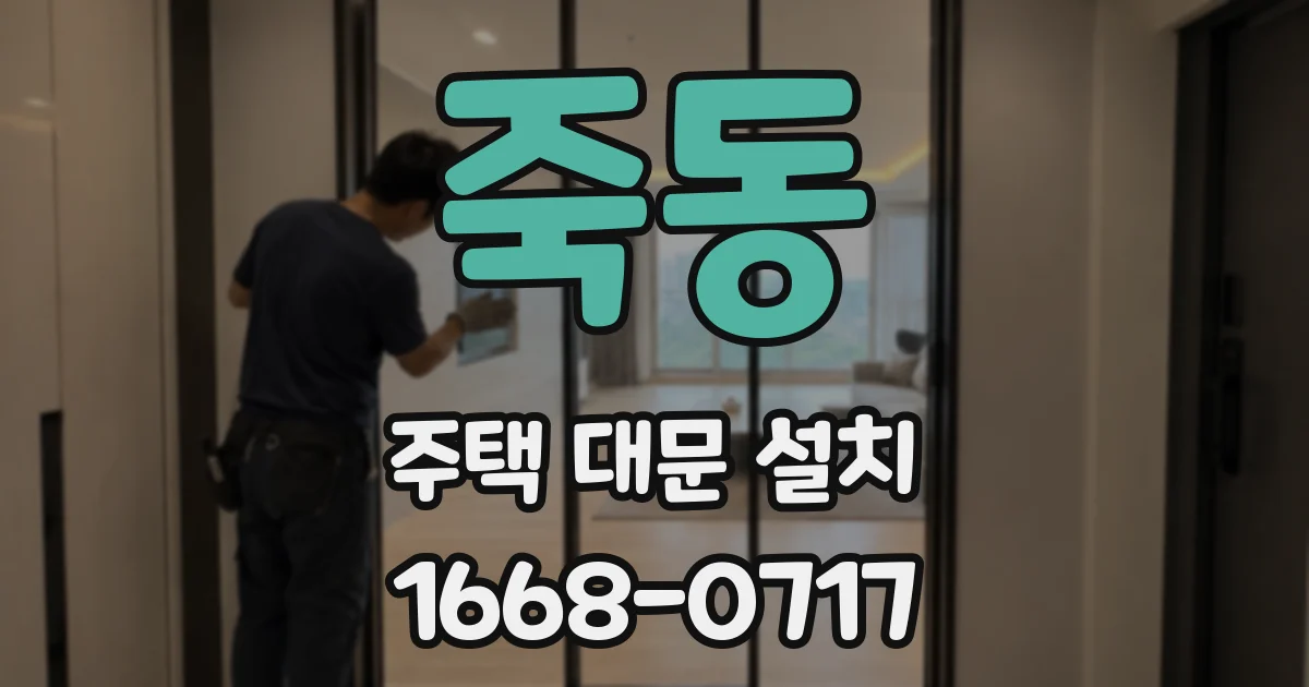 죽동 주택 대문 설치