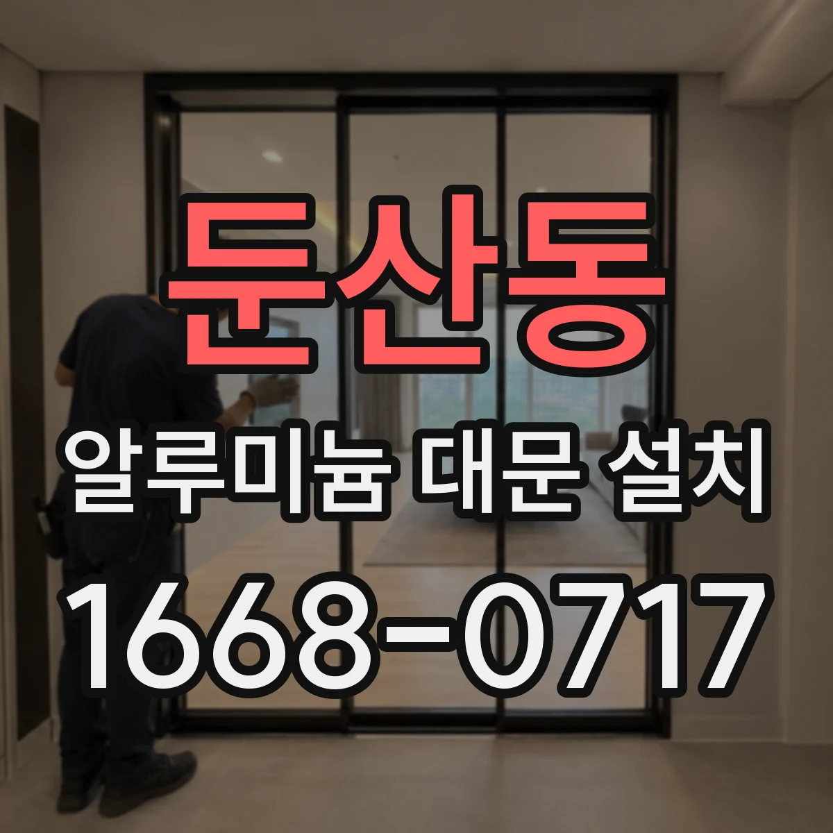 둔산동 알루미늄 대문 설치