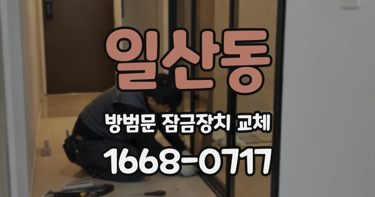 일산동 방범문 잠금장치 교체