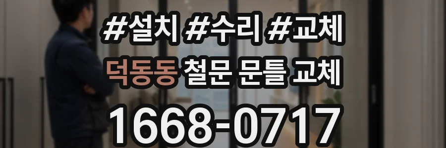 덕동동 철문 문틀 교체