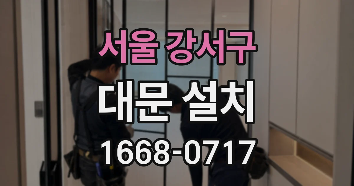 서울 강서구 대문 설치
