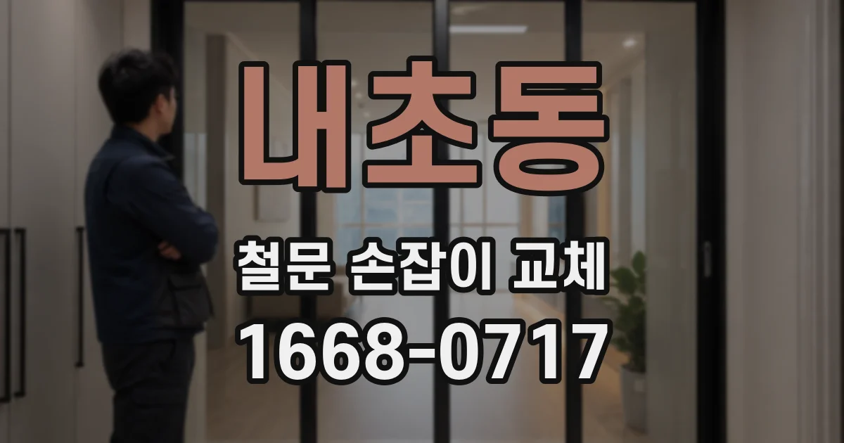 내초동 철문 손잡이 교체