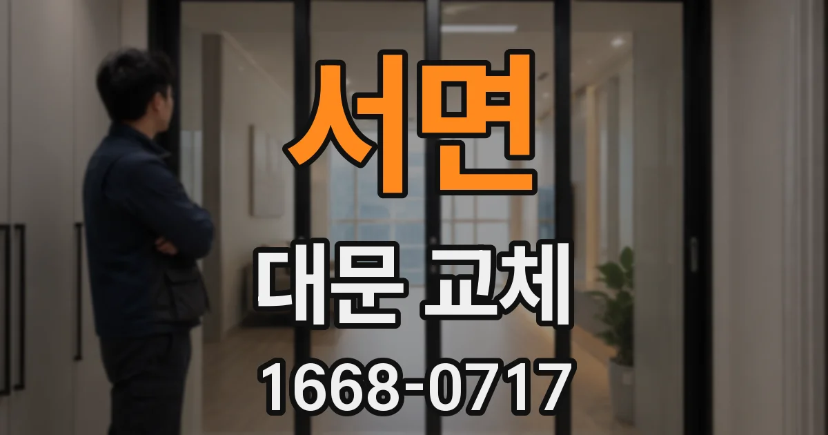 서면 대문 교체