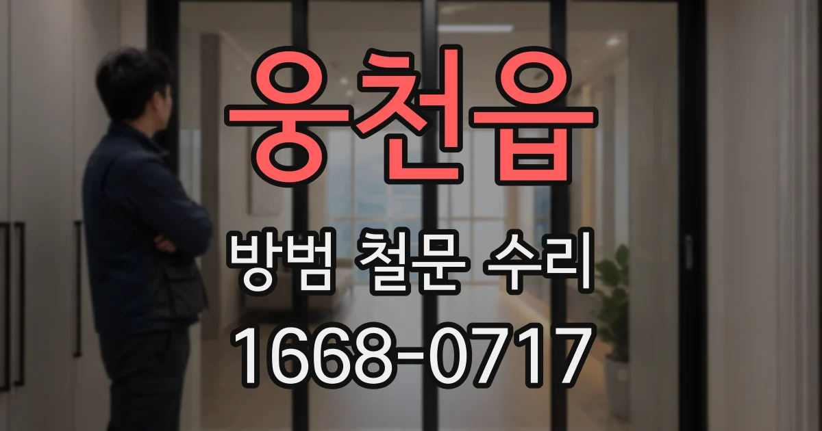 웅천읍 방범 철문 수리