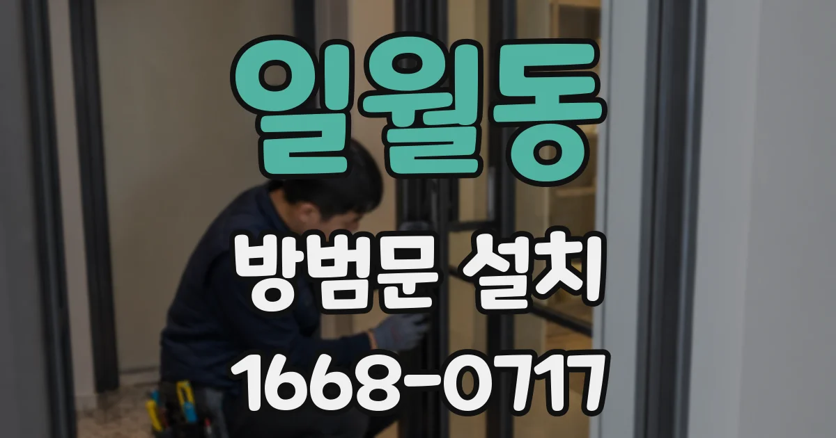 일월동 방범문 설치
