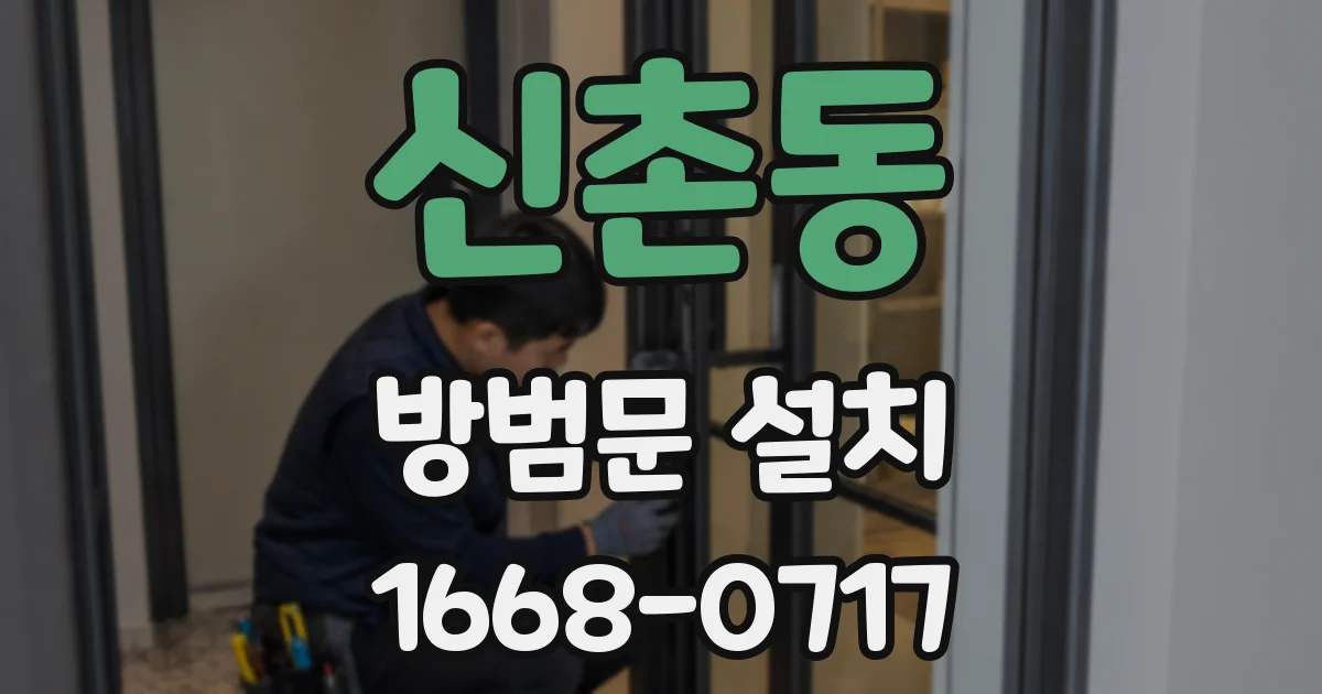 신촌동 방범문 설치
