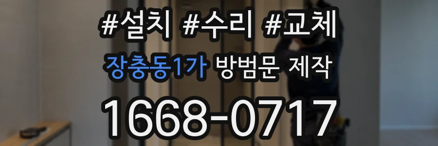 장충동1가 방범문 제작