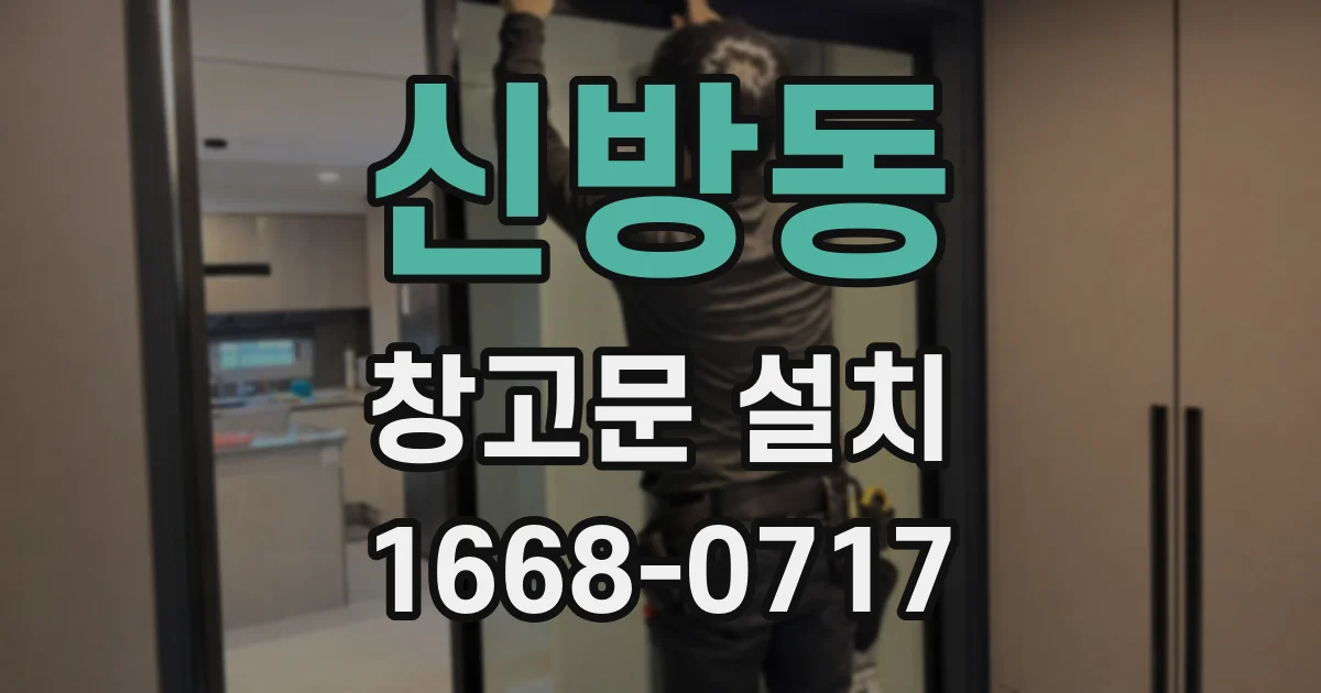 신방동 창고문 설치
