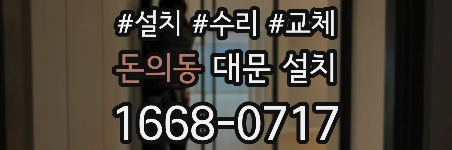 돈의동 대문 설치